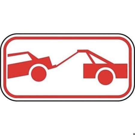 Accuform PARKING RESTRICTION SIGN 6 in  X FRP108RA FRP108RA